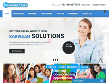 Tablet Screenshot of karwaanhost.com